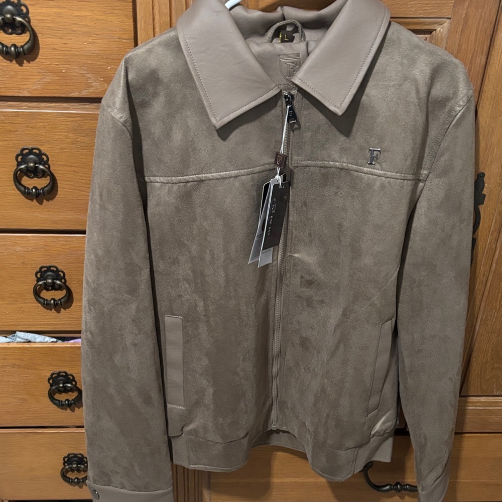 Ferrari Beige Suede Jacket